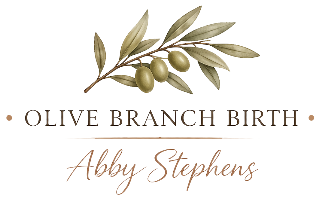 Olive Branch Birth Logo